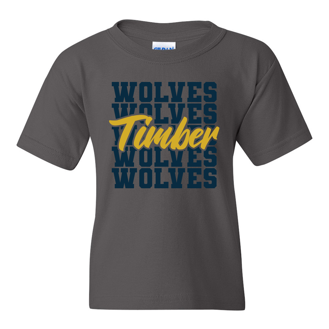Taylor-White Timberwolves T-Shirt - Charcoal Grey