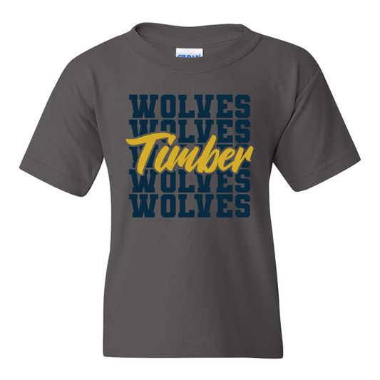 Taylor-White Timberwolves T-Shirt - Charcoal Gray
